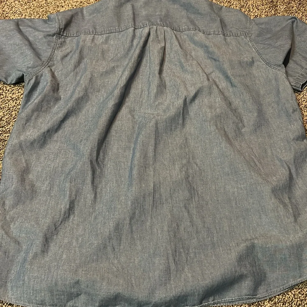 Men's Blue L.L. Bean Button Down Shirt - Picture 3 of 3